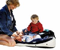 First Freebag used as a changing mat - click for larger image